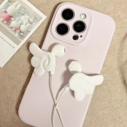 Creative Earphone Decorative Accessories Angel Wings 3d Printed Wired Earphone Decorative Wings Kawaii DIY Earbud Accessories