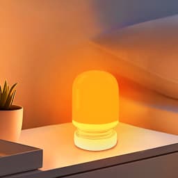 620-630nm Red Color Night Light Sleeping No Blue Melatonin - Boosting USB Rechargeable Brightness Sleep Lamp Portable Eye-care