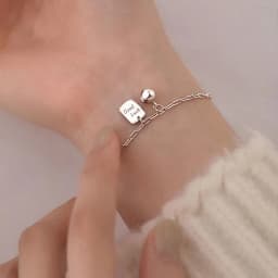 Vintage Thick Chain Bracelets for Women Fashion Pearl Heart Charm Strand Bracelet Punk Aesthetic Jewelry Party Gift