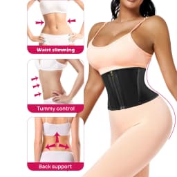 RGGMQQ 1PCS  Waist Trainer Corset Underbust Sport Cincher Womens Workout Body Shaper  Zipper and Hooks