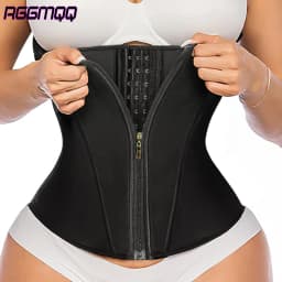 RGGMQQ 1PCS  Waist Trainer Corset Underbust Sport Cincher Womens Workout Body Shaper  Zipper and Hooks