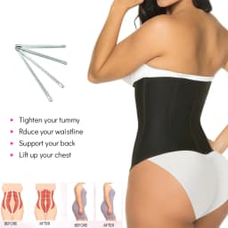 RGGMQQ 1PCS  Waist Trainer Corset Underbust Sport Cincher Womens Workout Body Shaper  Zipper and Hooks
