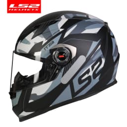LS2 FF358 Full Face Motorcycle Helmet High Quality LS2 Brazil Flag Capacete Casque Moto Helm ECE Approved No Pump