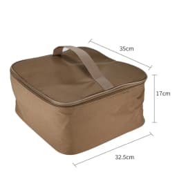 Outdoor Camping Picnic Cassette Stove Storage Bag Baking Tray Gas Tank Cookware Barbecue Storage Box Portable Camping Handbag