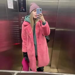 Winter Women High Quality Faux Rabbit Fur Coat Luxury Long Fur Coat Loose Lapel OverCoat Thick Warm Plus Size Female Plush Coats