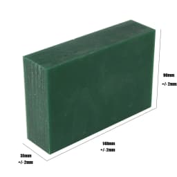 PHYHOO Jewelry Carving Wax Block, Dark Green, Hard, 1 Pound, Sliced Casting Wax