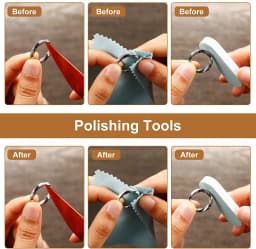11 Pieces Of US UK Ring Mandrel Sets Size 1-13 With Half Ring Size Measuring Instrument Jewelry Repair Measuring Tools Kit
