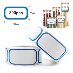 300Pcs Removable Freezer Labels, 1 X 2 Inch Food Storage Stickers, Self-Adhesive Date Labels DIY Handmade Stickers Bottle Pack
