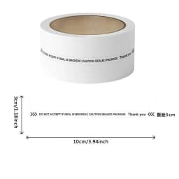 100pcs Tamper-Proof Sealing Stickers Security Labels for Packages Mail Documents,3 X 10cm