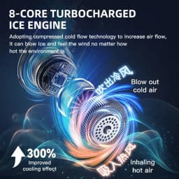 Lenovo 2026 8000mAh Air Cooler USB Hanging Neck Fan Portable Bladeless Mini Rechargeable Mute LED Digital Display Electric Fans