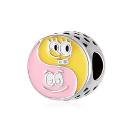 SpongeBob Square Patrick Star 925 Sterling Silver Charm Bead Fit Original Bracelet Keychain Necklace Diy Jewelry Accessories
