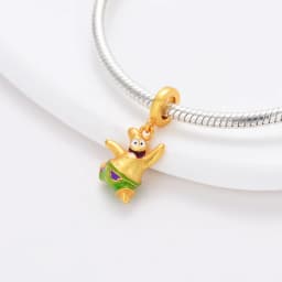 SpongeBob Square Patrick Star 925 Sterling Silver Charm Bead Fit Original Bracelet Keychain Necklace Diy Jewelry Accessories
