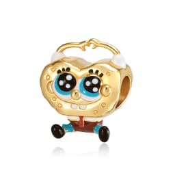 SpongeBob Square Patrick Star 925 Sterling Silver Charm Bead Fit Original Bracelet Keychain Necklace Diy Jewelry Accessories
