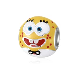SpongeBob Square Patrick Star 925 Sterling Silver Charm Bead Fit Original Bracelet Keychain Necklace Diy Jewelry Accessories