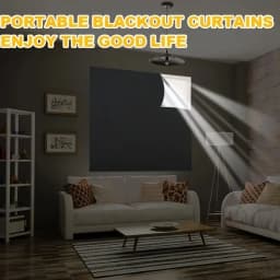100% Blackout Window Cover Darkest Light Block Black Privacy Film Anti Look House Home Tint Glass Cloth Portable Curtain Bedroom