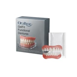 New Silicone Fake Teeth Temporary Denture Upper Lower Jaw Realistic Decorative Teeth To Fill Gaps Orthodontic False Teeth Kit