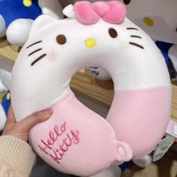 Sanrio Cute U-shaped Neck Pillow Hello Kitty Purin Pochacco Portable Nap Pillow Perfect for Neck Support Kuromi Plush Toy