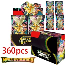 pokémon TCG Booster Box Mega Evolution CHAOS RISINC Ascended Heroes English Version Rare Trading Cards for Collection Gift