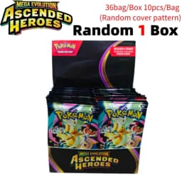 pokémon TCG Booster Box Mega Evolution CHAOS RISINC Ascended Heroes English Version Rare Trading Cards for Collection Gift
