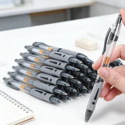 13-30Pcs 0.5mm Fine Point Retractable Gel Pens, Black Ink, Soft Anti-Slip Grip, Smooth Writing, Office & School Stationery Set