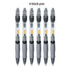 13-30Pcs 0.5mm Fine Point Retractable Gel Pens, Black Ink, Soft Anti-Slip Grip, Smooth Writing, Office & School Stationery Set