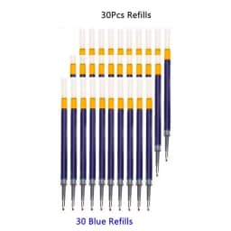 13-30Pcs 0.5mm Fine Point Retractable Gel Pens, Black Ink, Soft Anti-Slip Grip, Smooth Writing, Office & School Stationery Set