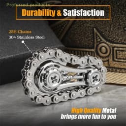 Metal Fidget Spinner Fingertip Gyro Fidget Spinner Antistress Anxiety Metal Bike Chains Spinner Fidget Toys For Adult Kids