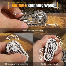 Metal Fidget Spinner Fingertip Gyro Fidget Spinner Antistress Anxiety Metal Bike Chains Spinner Fidget Toys For Adult Kids