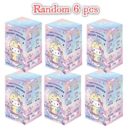 2026 New Sanrio Dream Unicorn Series Vinyl Plush Blind Box Cute Cartoon Hello Kitty Kuromi Pendants Girl Bag Ornament Toy Gifts