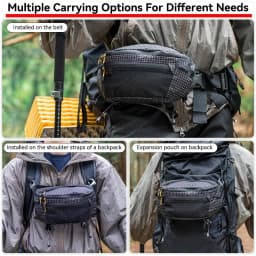 Outdoor Hiking Tactical Chest Bag Large Capacity Waterproof Nylon Crossbody Bag Sports Backpack Waist Pack Men Women