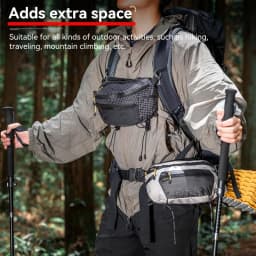 Outdoor Hiking Tactical Chest Bag Large Capacity Waterproof Nylon Crossbody Bag Sports Backpack Waist Pack Men Women