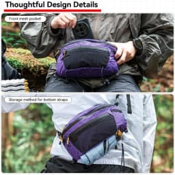 Outdoor Hiking Tactical Chest Bag Large Capacity Waterproof Nylon Crossbody Bag Sports Backpack Waist Pack Men Women