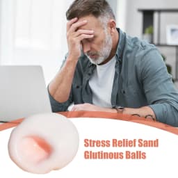 4cm Mochi Ball Slow-Rebound Toy, Portable Moltable Ball Squeeze Toy, Realistic Mochi-like Textured Toy for Stress Relief