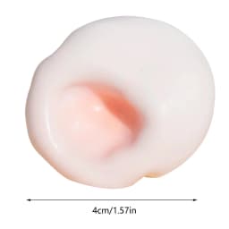4cm Mochi Ball Slow-Rebound Toy, Portable Moltable Ball Squeeze Toy, Realistic Mochi-like Textured Toy for Stress Relief