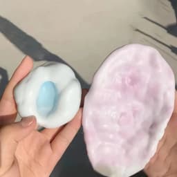 4cm Mochi Ball Slow-Rebound Toy, Portable Moltable Ball Squeeze Toy, Realistic Mochi-like Textured Toy for Stress Relief