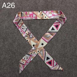 New Silk Small Women Fashion Scarf Hair Bags Handle Decoration Tie Multifunction Hand Ribbon Scarf 4*100cm M30