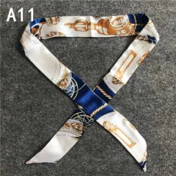 New Silk Small Women Fashion Scarf Hair Bags Handle Decoration Tie Multifunction Hand Ribbon Scarf 4*100cm M30