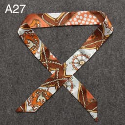 New Silk Small Women Fashion Scarf Hair Bags Handle Decoration Tie Multifunction Hand Ribbon Scarf 4*100cm M30