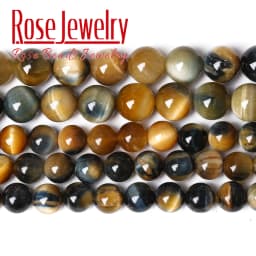 Natural Stone AAAAA Quality Blue Tiger Eye Agates Round Loose Beads 15" 4 6 8 10 12 14 MM Pick Size For Jewelry Making