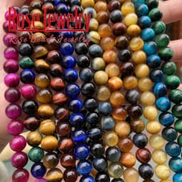 Natural Stone AAAAA Quality Blue Tiger Eye Agates Round Loose Beads 15" 4 6 8 10 12 14 MM Pick Size For Jewelry Making