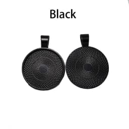 10Pcs 20/25/30mm Necklace Pendant Setting Cabochon Cameo Base Tray Bezel Blank For Pendants Cabochons Jewelry Making Accessories