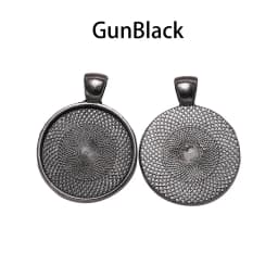 10Pcs 20/25/30mm Necklace Pendant Setting Cabochon Cameo Base Tray Bezel Blank For Pendants Cabochons Jewelry Making Accessories