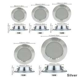 5W 9W 12W 15W 18W LED Downlight 220V Ceiling Light Recessed Down Light Round LED Panel Light Cold Warm White LED Spot Light