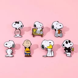 Cartoon cute Square Pants Enamel Lapel Pins Cartoon Character Collectible Badges Cute Children's Gift Jewelry for Backpacks**