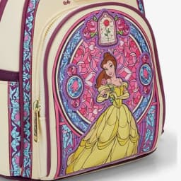 Beauty and The Beast Belle Stained Glass Portrait Mini Backpack