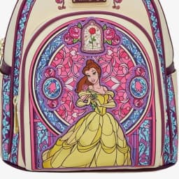 Beauty and The Beast Belle Stained Glass Portrait Mini Backpack