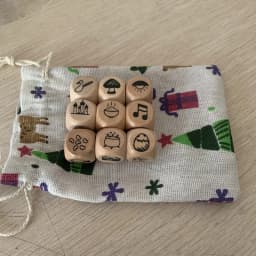 Story Dice Board Game Puzzle Telling Story Family/Party/Friends Parents with Bag