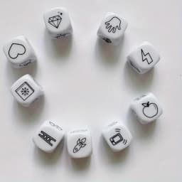 Story Dice Board Game Puzzle Telling Story Family/Party/Friends Parents with Bag