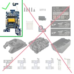 BMS PCBA For MAKITA 18V Li-ion Battery Case Balance Charging Circuit Board Lithium Ion Batteries Pack BL1830 BL1860 BL1890