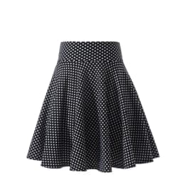 2025 Flared Skirts Women's Basic Shorts Skirt Fashion Versatile Black Casual Mini Skater Medium Pleated Fluffy Skirt Plus Size